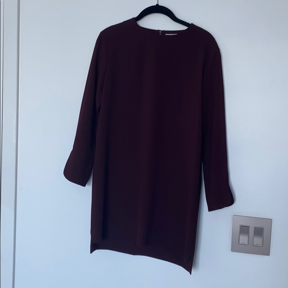 Maroon mini dress